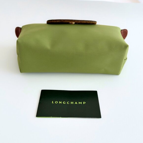 💚 Authentic Longchamp Le Pliage Cosmetic Pouch – Green (Free Strap!) 💚 - Picture 9 of 10